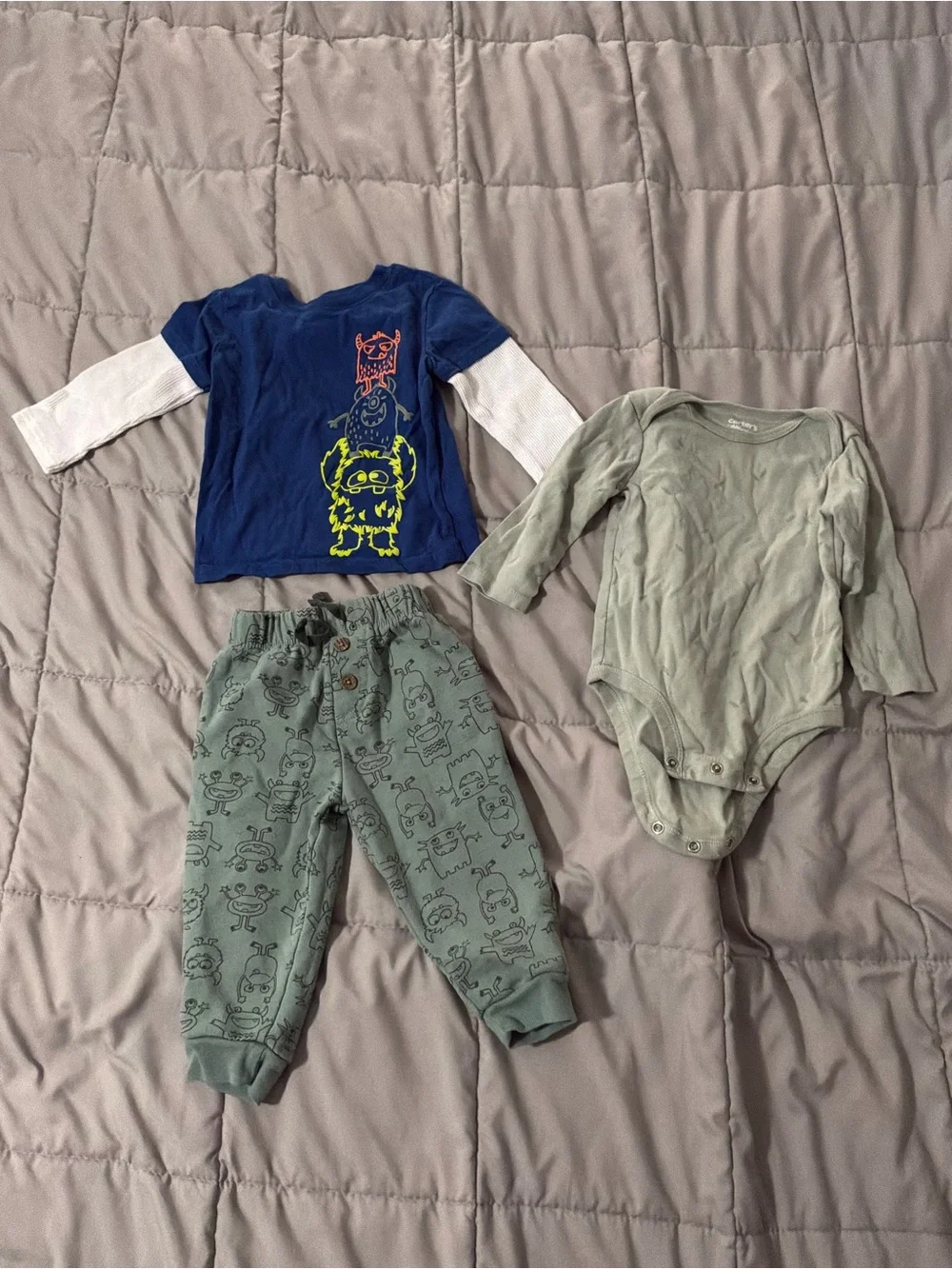 20 Piece 12 Month Mixed Brand Baby Boy Winter Bundle Lot